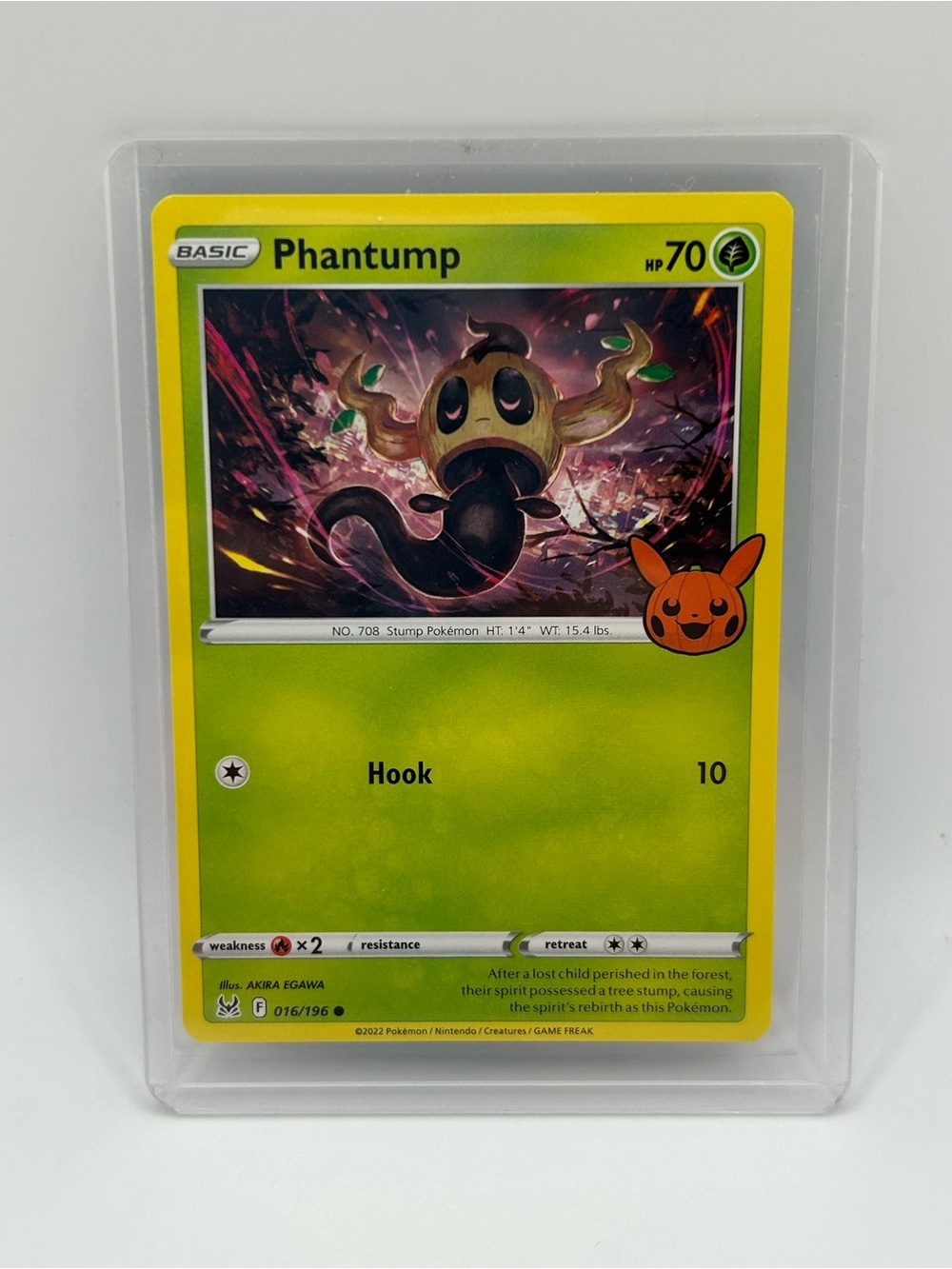 Phantump Pokémon Card - Trick or Trade 🎃016/196